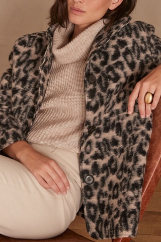 Abrigo de lana - Topo