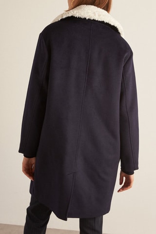 Abrigo de lana - Azul marino