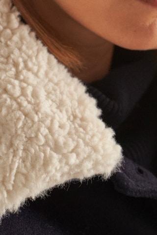 Abrigo de lana - Azul marino