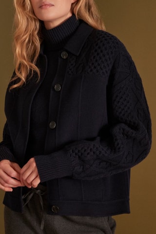 Chaqueta de lana - Azul marino