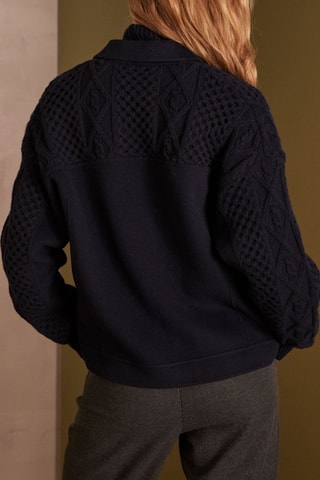 Chaqueta de lana - Azul marino