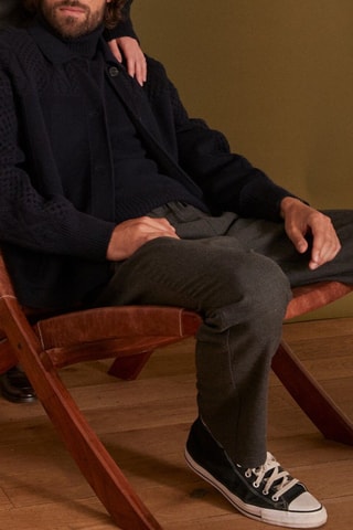 Chaqueta de lana - Azul marino