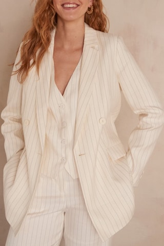 Chaqueta de lino - Crudo