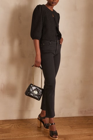 Chaqueta de guipur - Negro