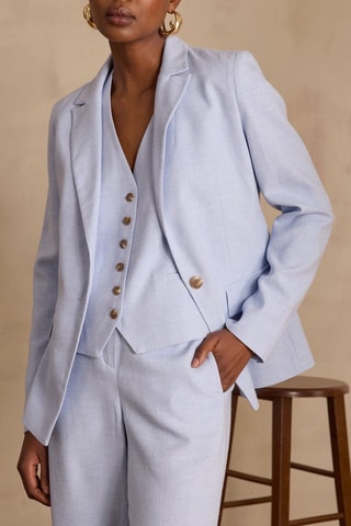 Chaqueta - Celeste jaspeado