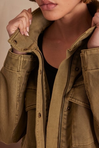 Veste en jean - Kaki