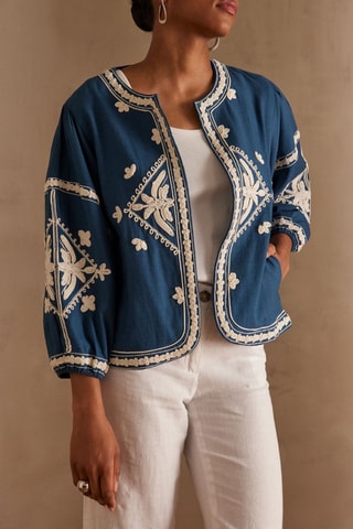 Chaqueta - Azul petróleo