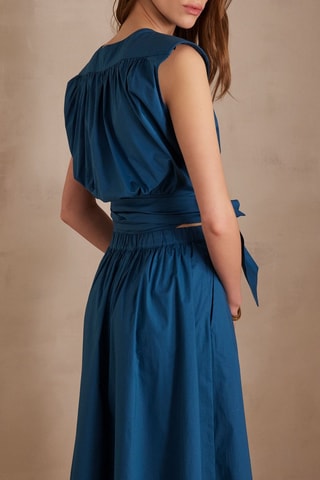 Crop top - Azul petróleo