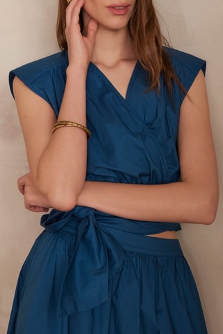 Crop top - Azul petróleo