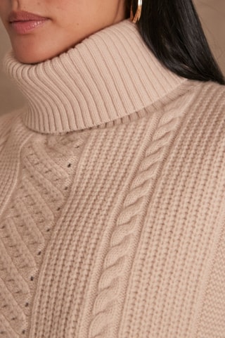 Plastrón de lana - Beige