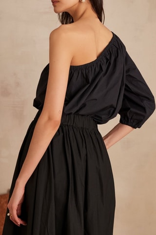 Top assimétrico - Preto