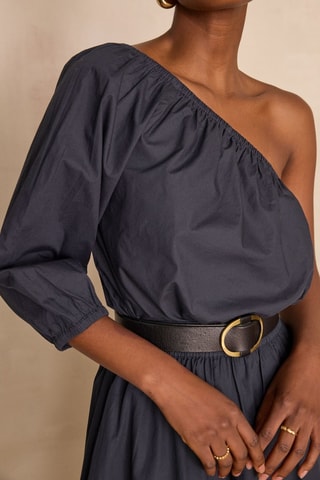 Top asimétrico - Antracita