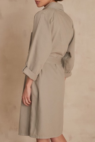 Vestido camisero - Caqui