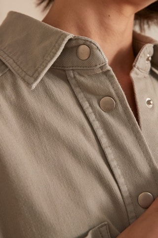 Vestido camisero - Caqui