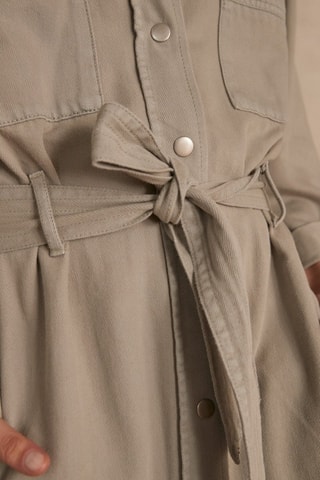 Vestido camisero - Caqui