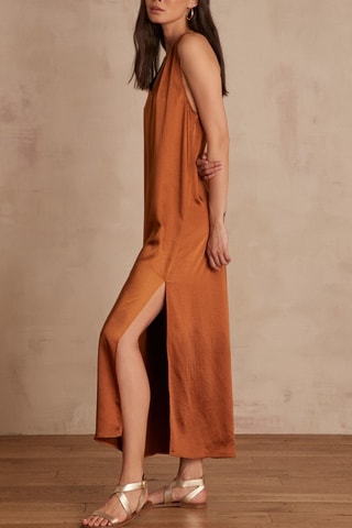 Vestido largo - Marrón