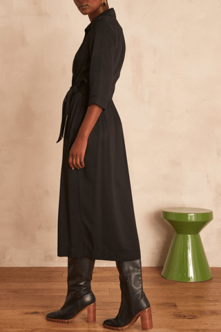 Vestido recto - Negro