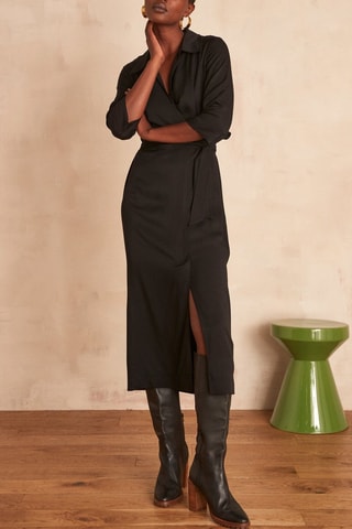 Vestido recto - Negro