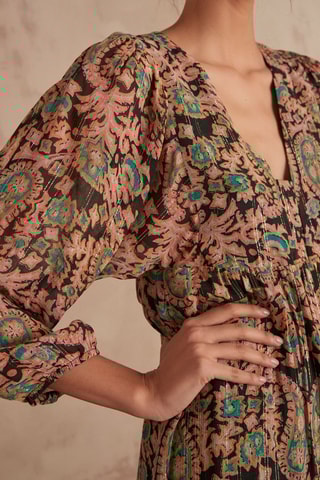 Vestido trapecio - Negro