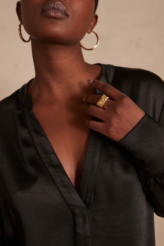 Vestido recto - Negro