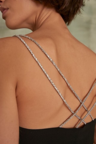 Vestido recto - Negro