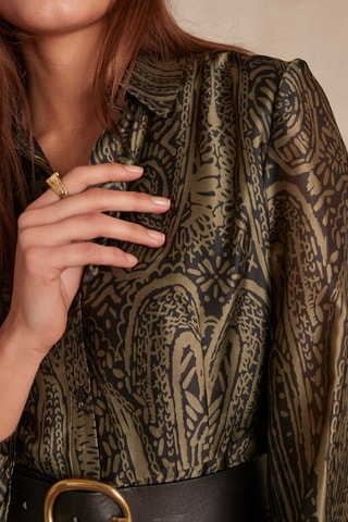 Vestido camisero - Caqui