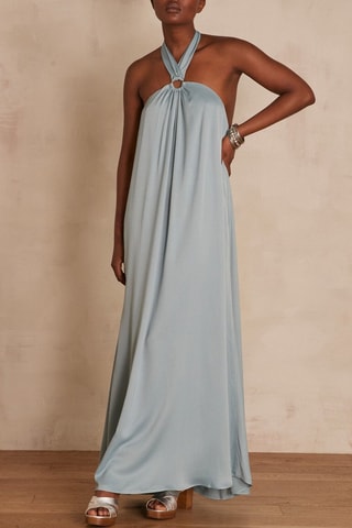 Vestido largo - Verde esmeralda