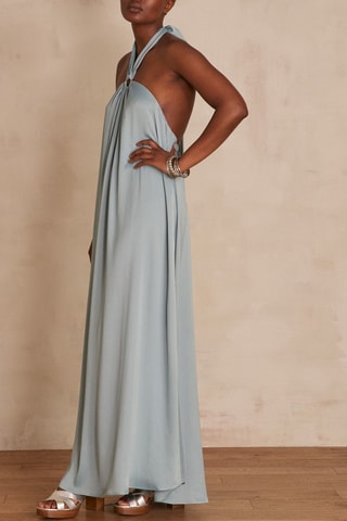 Vestido largo - Verde esmeralda