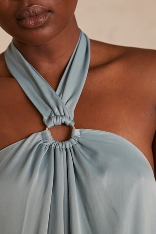 Vestido largo - Verde esmeralda