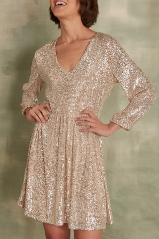 Vestido evasé - Crudo