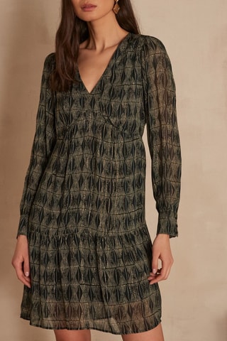 Vestido evasé - Azul marino