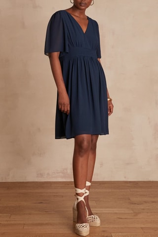 Vestido evasé - Azul noche