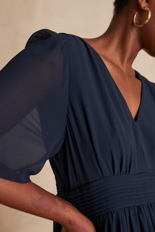 Vestido evasé - Azul noche