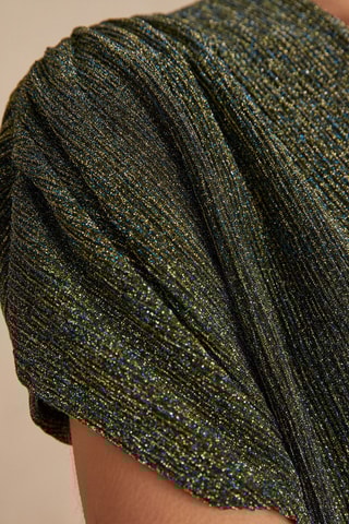 Vestido evasé - Azul pato