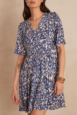 Vestido evasé - Azul rey