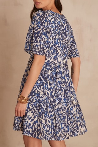 Vestido evasé - Azul rey