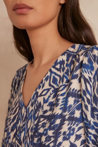 Vestido evasé - Azul rey