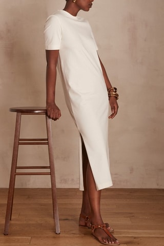 Vestido recto - Crudo