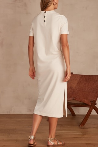 Vestido recto - Crudo