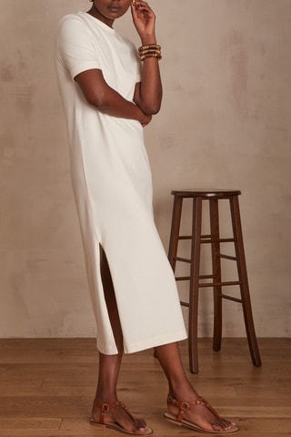 Vestido recto - Crudo