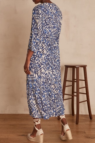 Vestido estilo patinadora - Azul-real