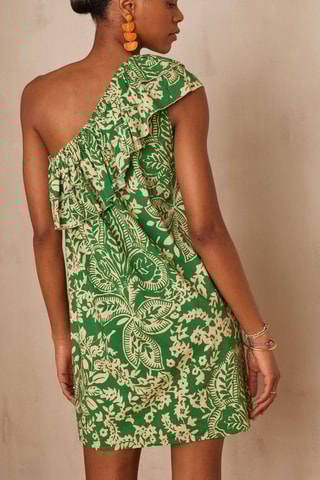 Vestido assimétrico - Verde