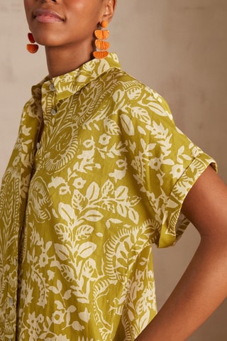 Vestido-camisa - Verde-azeitona