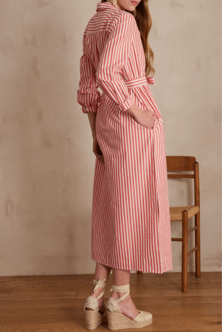 Vestido-camisa - Vermelho