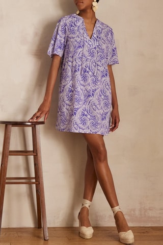 Vestido recto - Violeta