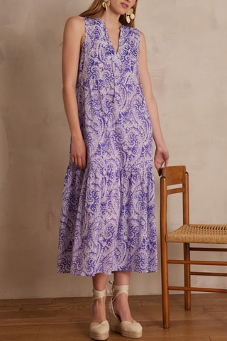 Vestido recto - Violeta