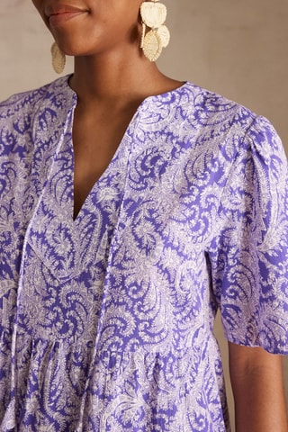 Vestido recto - Violeta