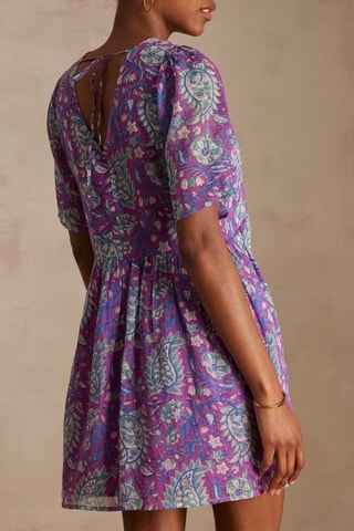 Vestido evasé - Malva