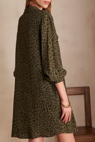 Vestido-camisa - Caqui