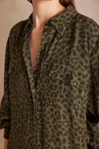 Vestido-camisa - Caqui